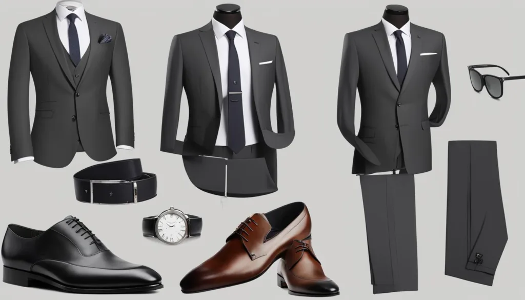 Accessorizing a Three-Piece Charcoal Suit