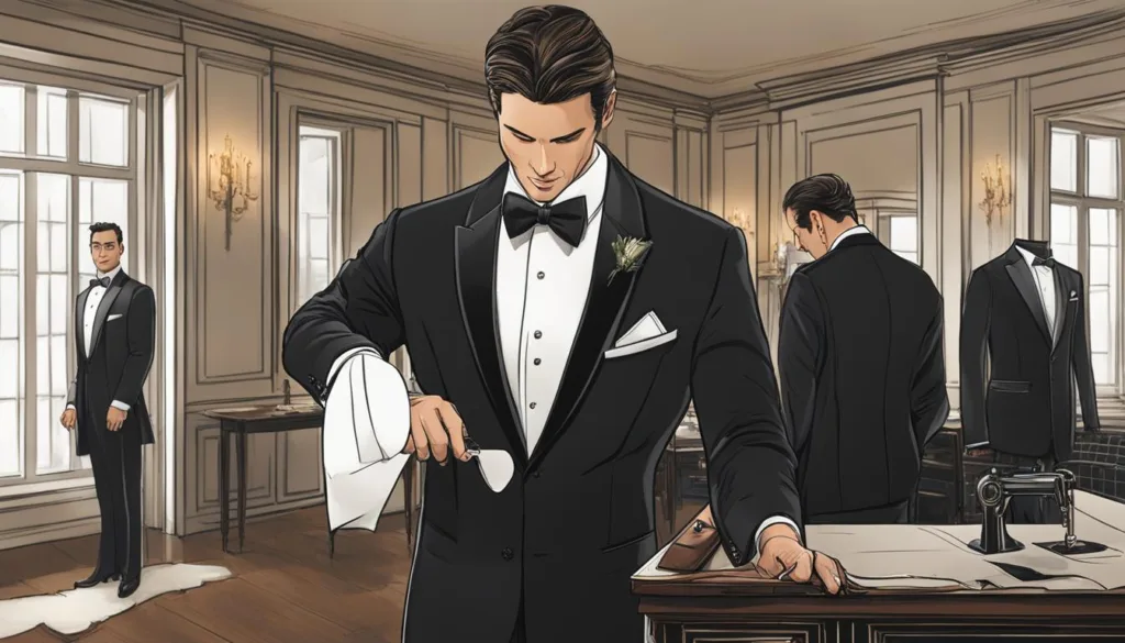 Art of bespoke tuxedo tailoring