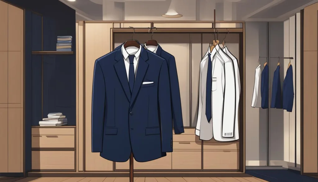 Best practices for cleaning navy suits