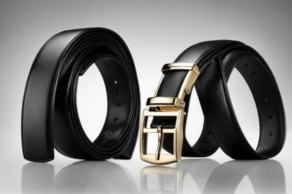 Black tie formal belts