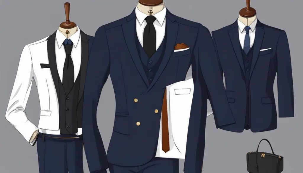 Business casual navy suit