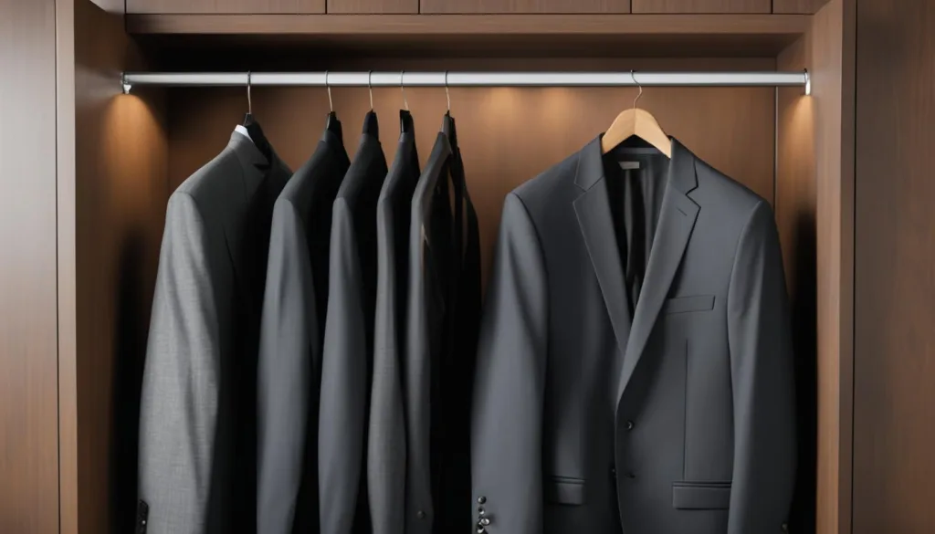 Charcoal Suit Storage Tips
