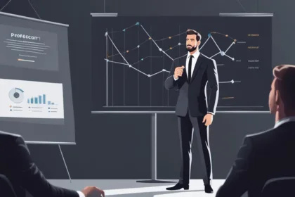 Charcoal suit for presentations