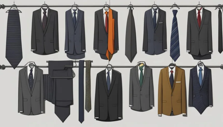 Charcoal suit tie pairings