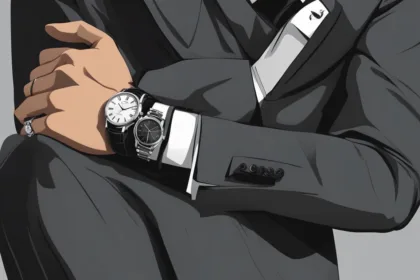 Charcoal suit watch pairings