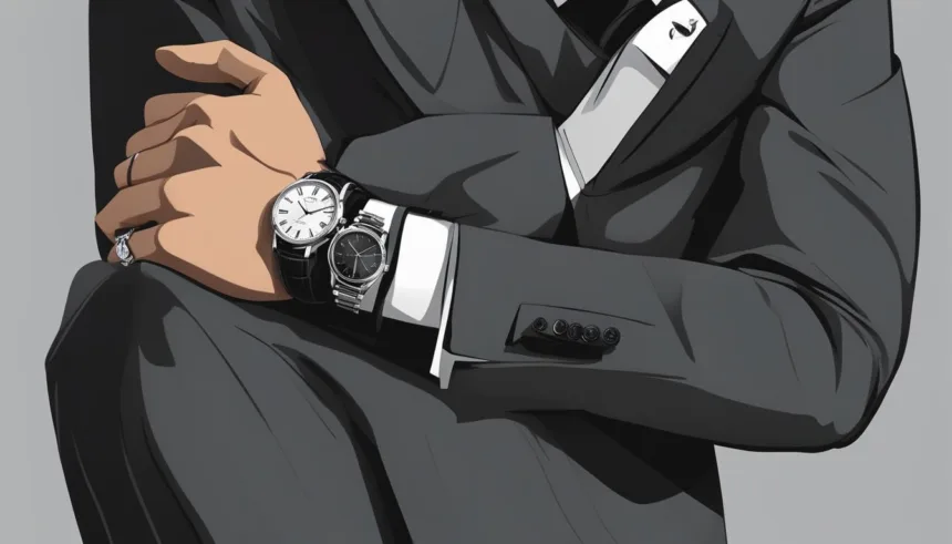 Charcoal suit watch pairings