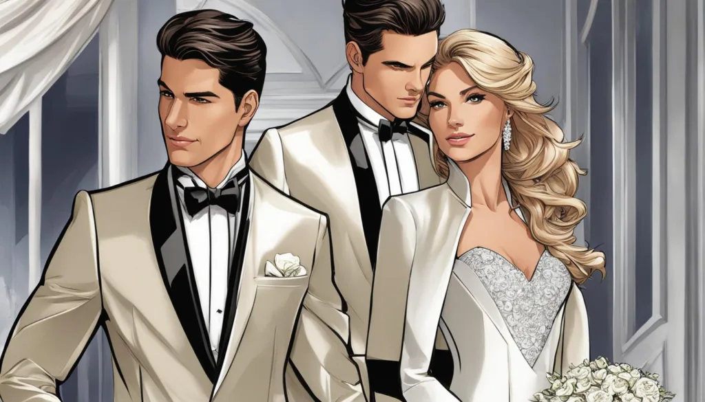 Chic modern tuxedo styles for weddings