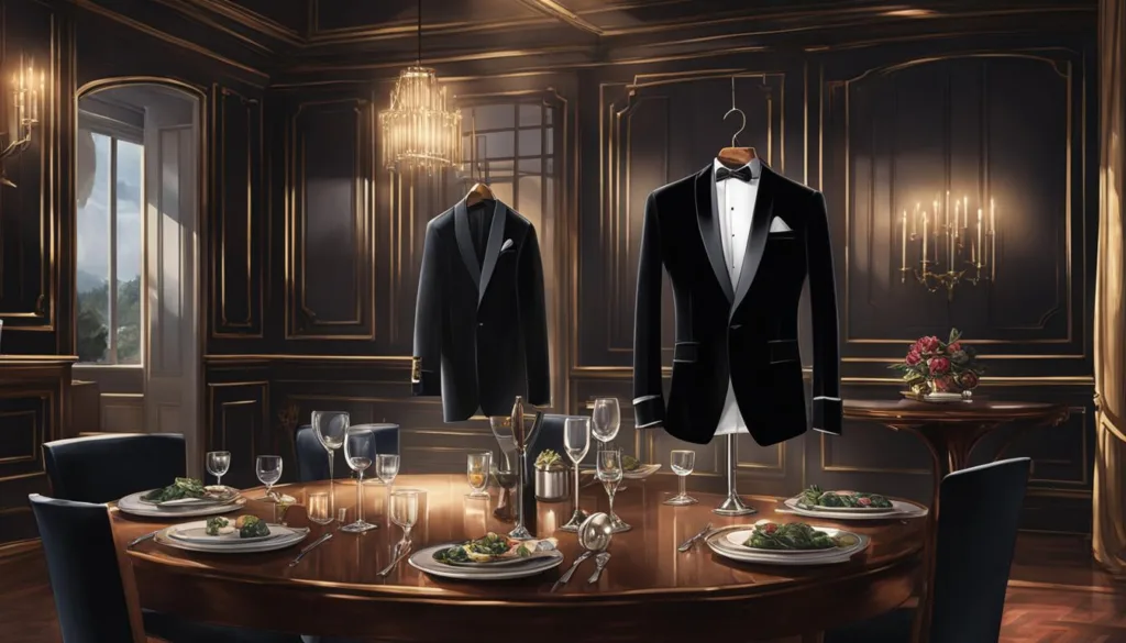 Choosing a velvet tuxedo for dinners