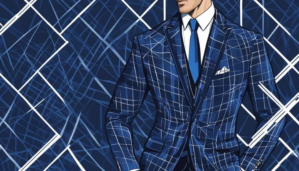 Choosing the right blue windowpane plaid suit