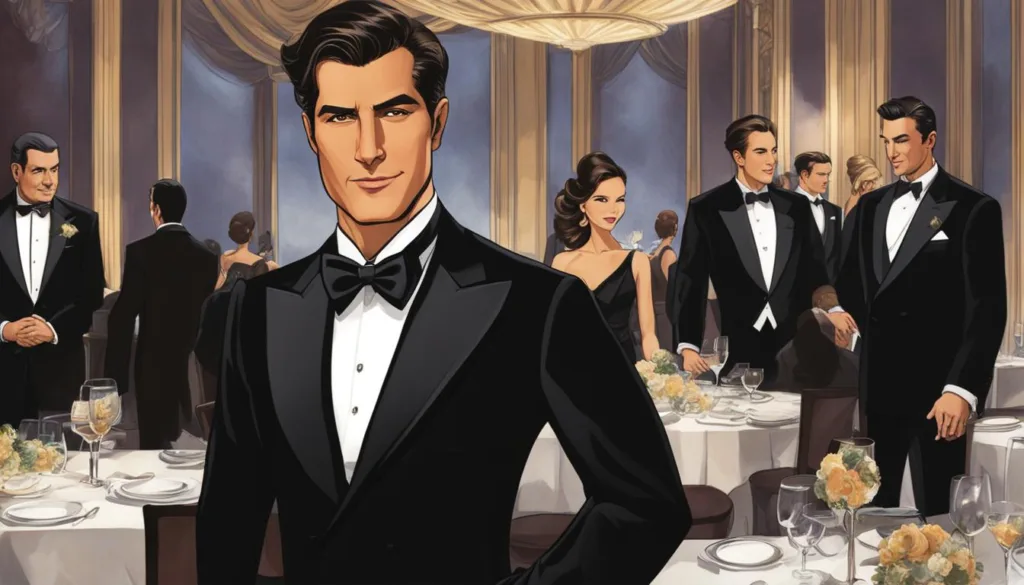 Classic tuxedo styles for black tie dinner