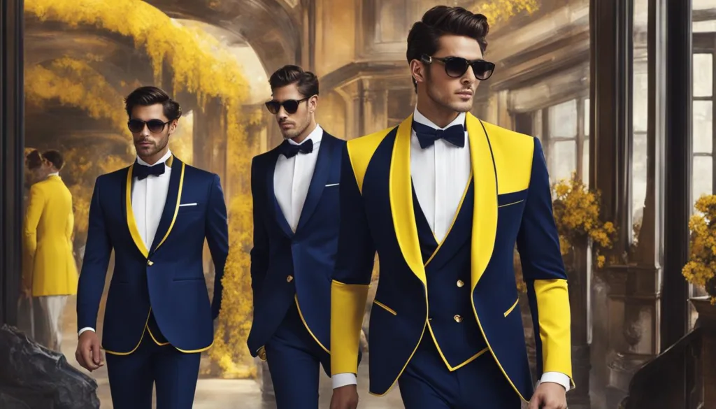 Colorful Modern Tuxedo Trends