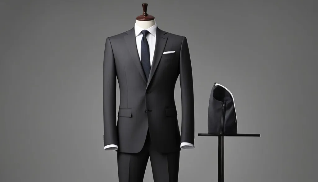 Contemporary charcoal suit trends for office