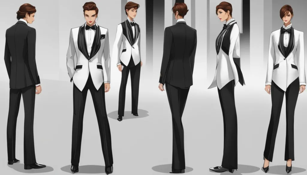 Contemporary wedding tuxedo options