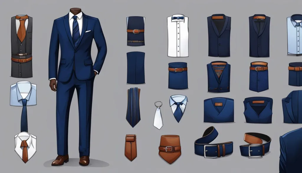 Coordinating Belts with Navy Suits