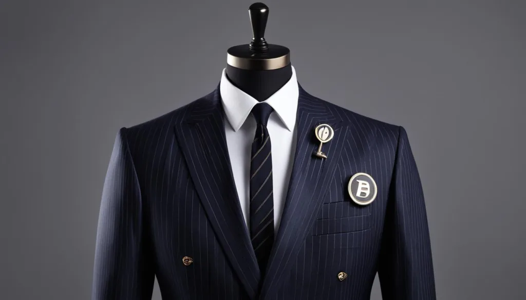 Custom Lapel Pin Options for Pinstripe Suits