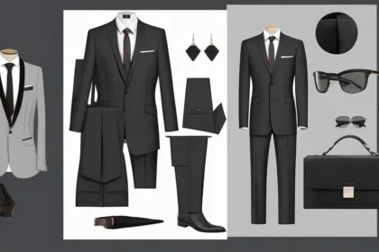 Dark charcoal business suits