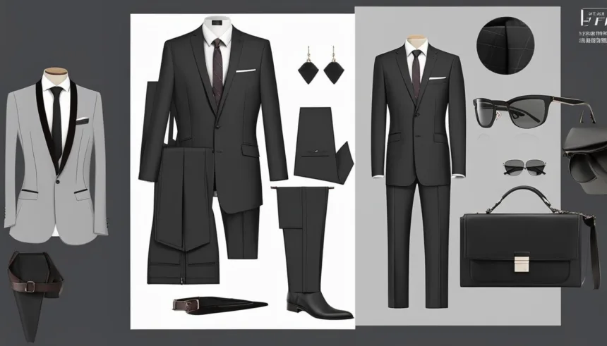 Dark charcoal business suits