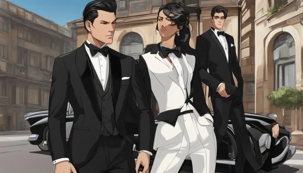 Elegant Black Tie Attire