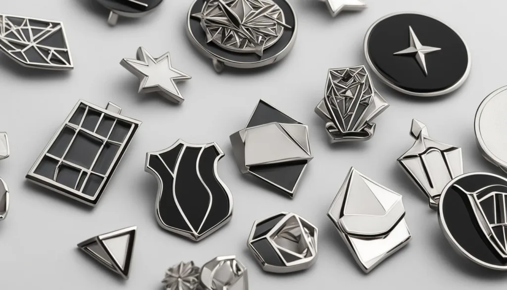 Elegant Lapel Pin Designs for Charcoal Suits