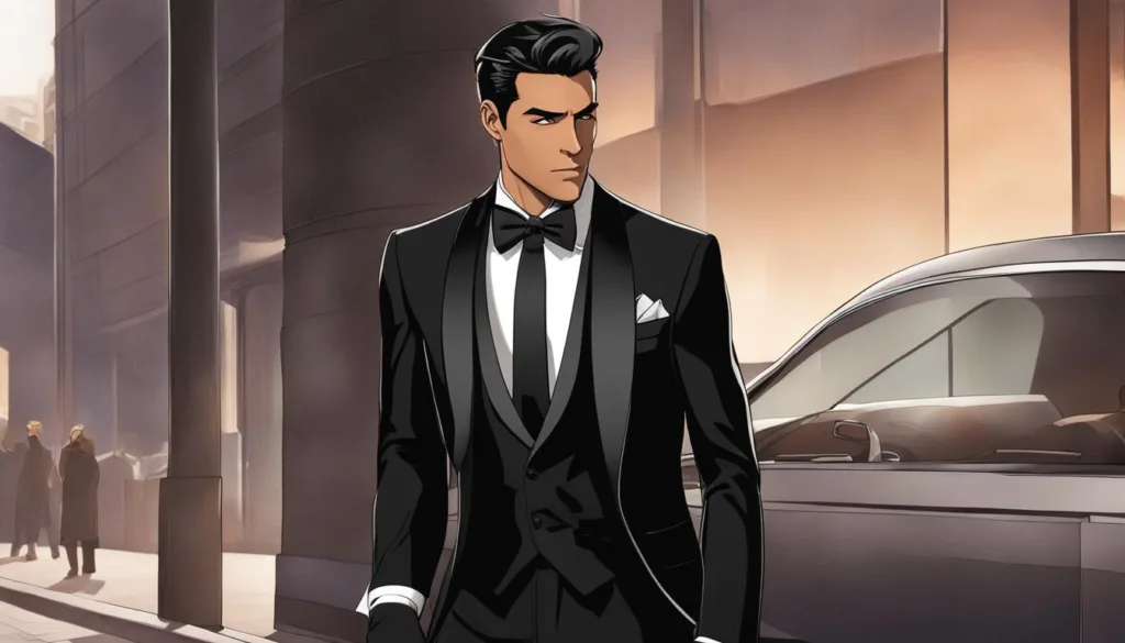 Fashionable velvet tuxedo styles