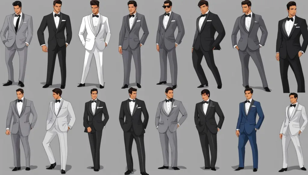 Grey Tuxedo Suit Options