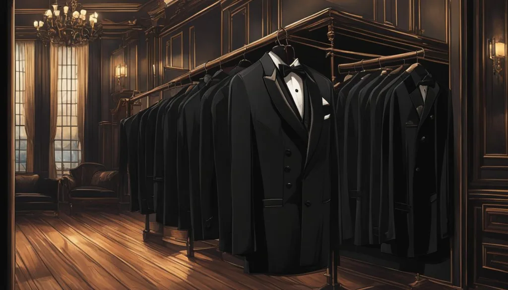 Historic black tuxedo