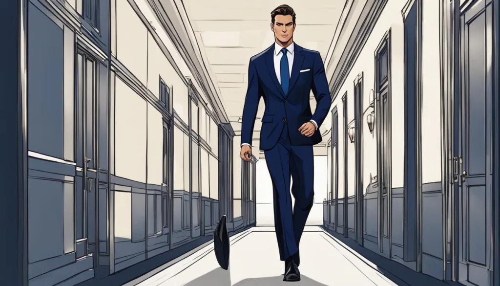 Impactful navy suit styles for conferences