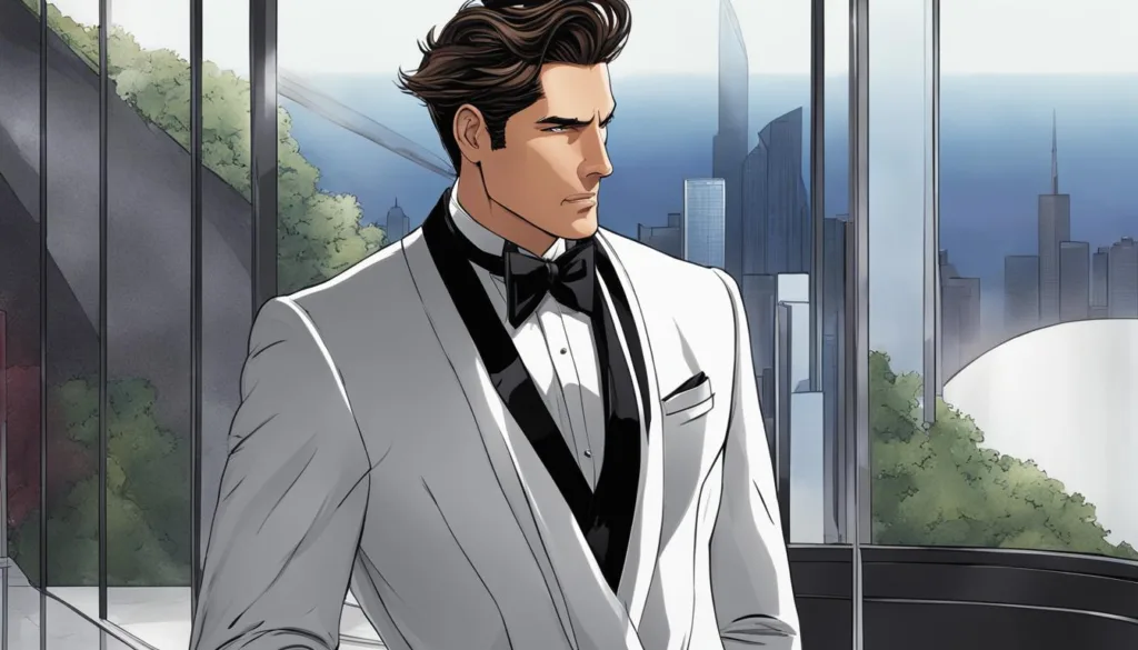Influencer-inspired velvet tuxedo look