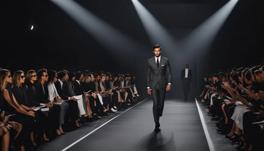Influential Designers Showcasing Charcoal Suits in Fashion