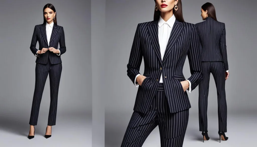 Innovative Pinstripe Suit Designs