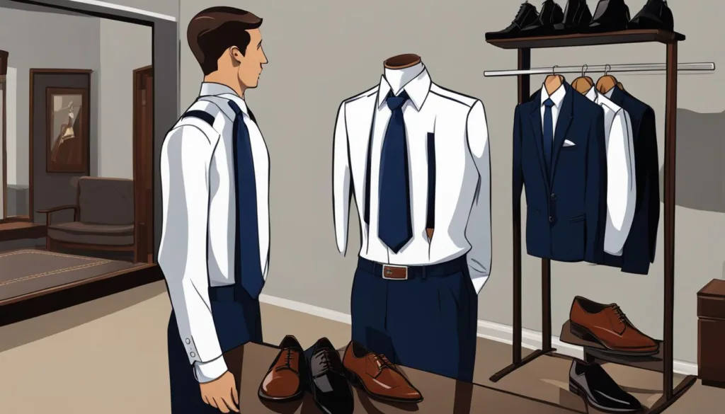 Interview attire tips with navy suits