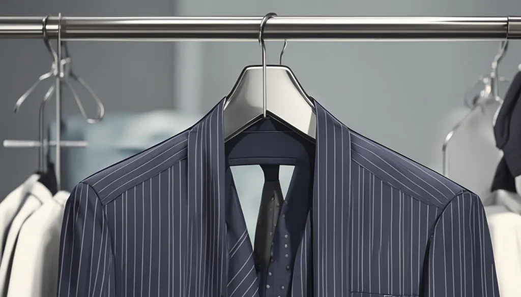 Iron settings for pinstripe suits