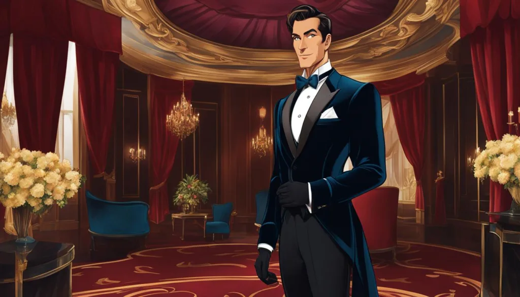 Luxurious velvet tuxedo for galas