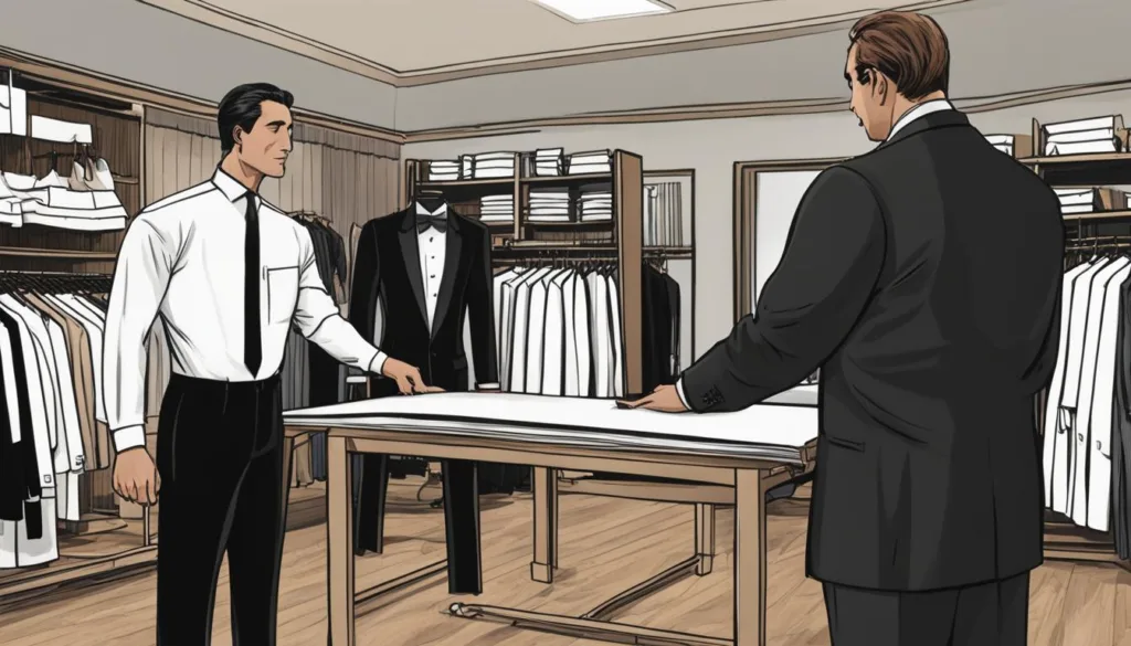 Making Adjustments for a Flawless Black Tie Suit