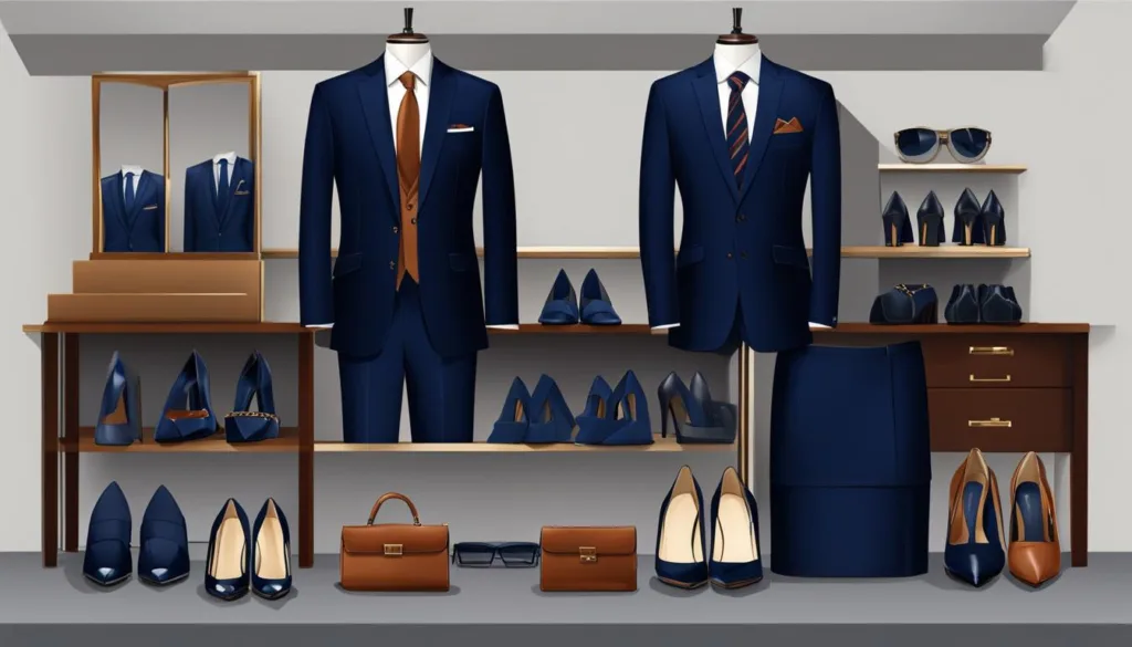 Matching Navy Suits with Shoes and Accessories