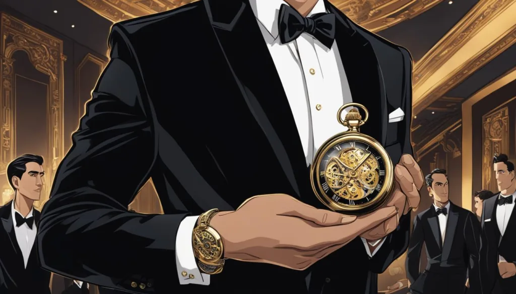 Matching pocket watches with formal wear