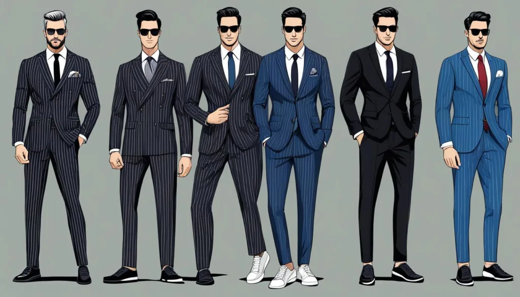 Modern Pinstripe Suit Styles