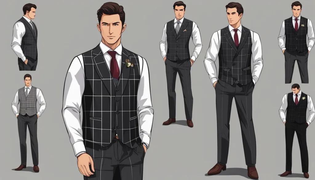 Modern Windowpane Suit with Vest Trends