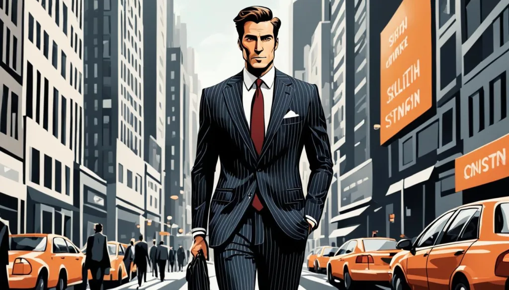 Modern adaptations of slim fit pinstripe suits