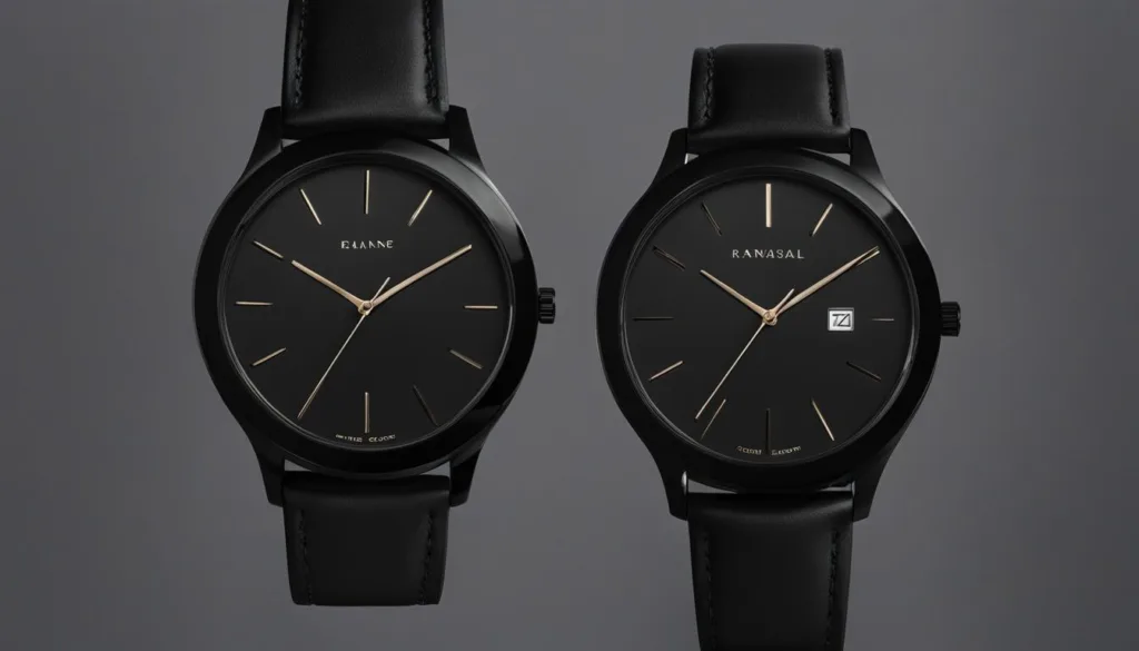 Modern black tie watch choices
