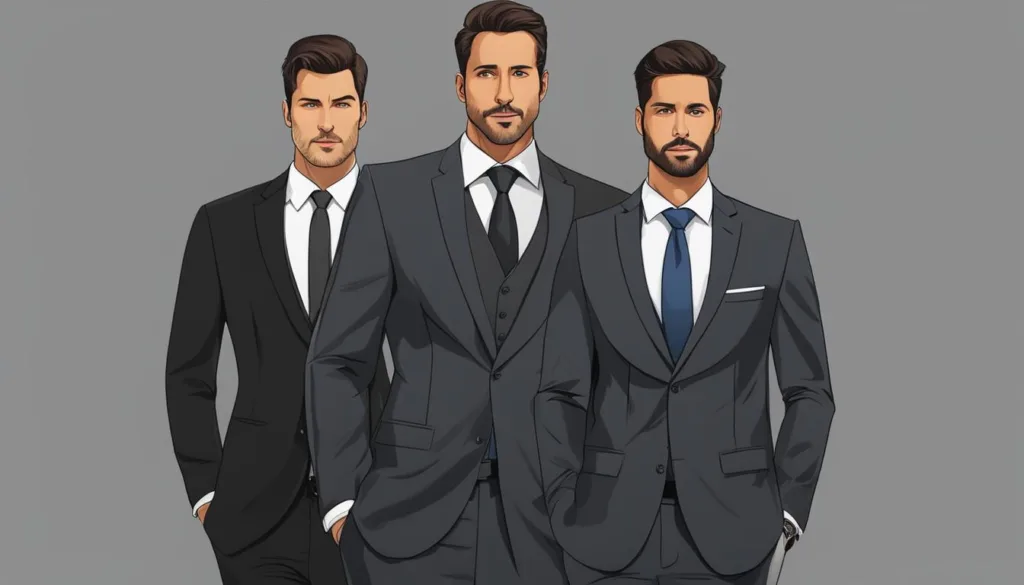 Modern charcoal suit trends