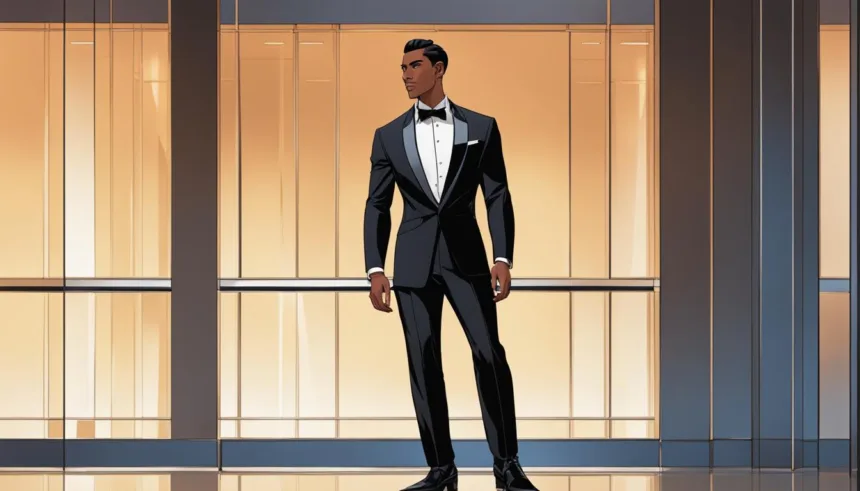 Modern fit tuxedo for prom