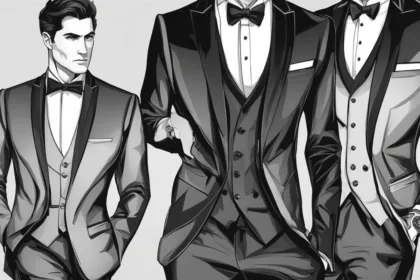 Modern fit tuxedo style guides