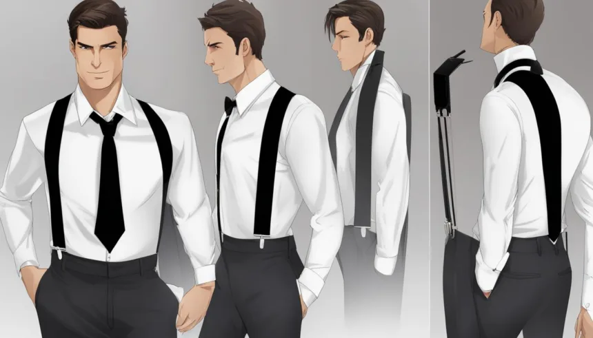 Modern fit tuxedo suspenders
