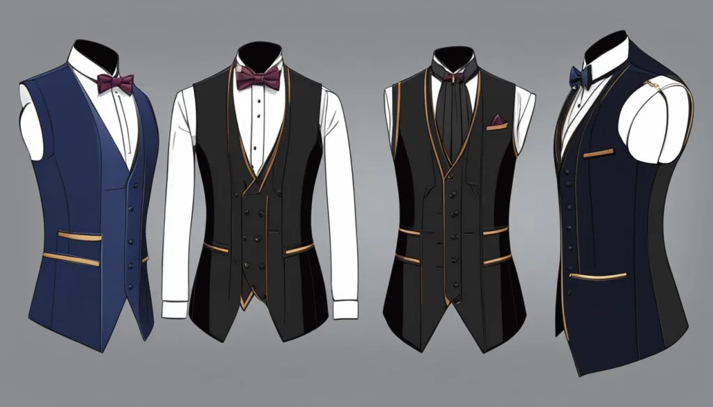 Modern fit tuxedo vests