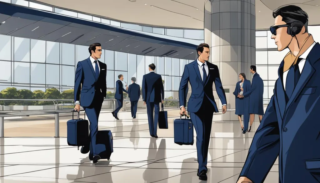 Modern navy suit trends for business trips