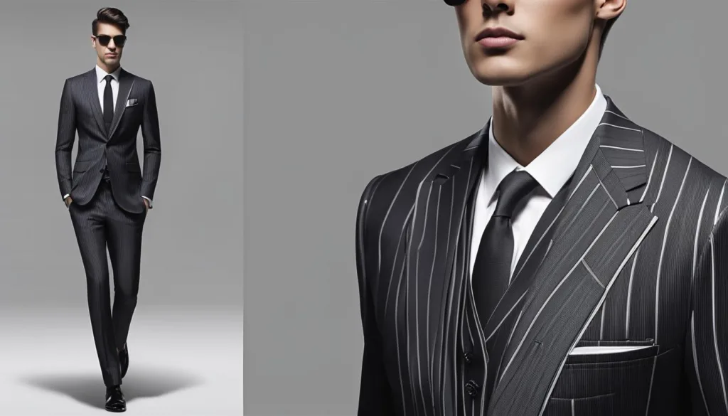 Modern pinstripe suit trends for business trips