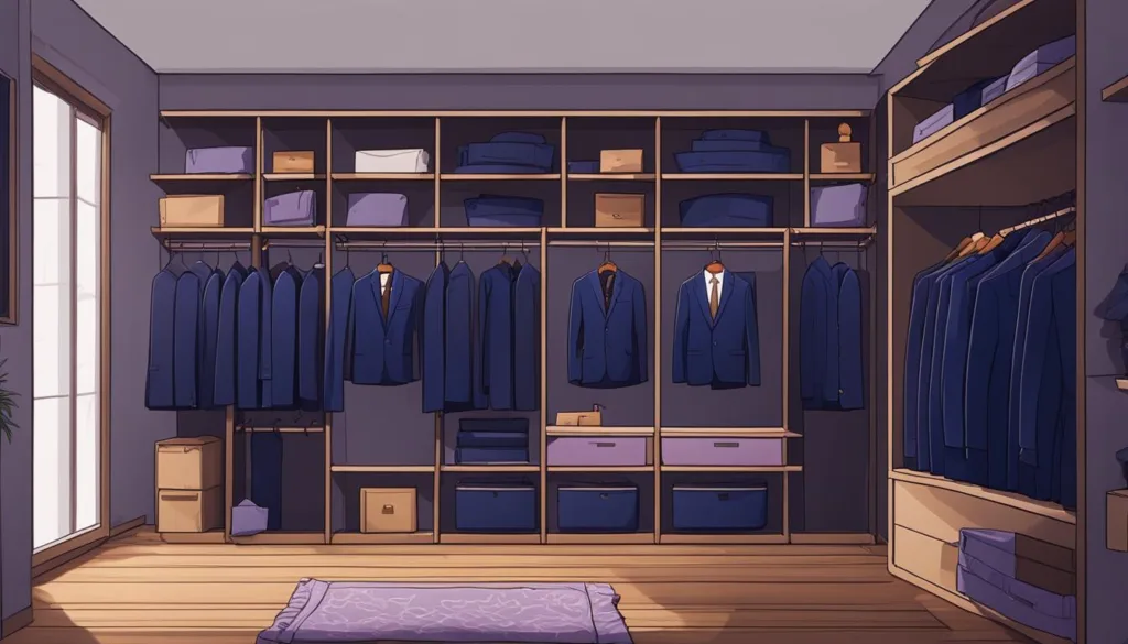 Navy Business Suit Storage Tips