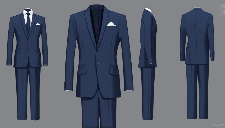 Navy business suit color trends