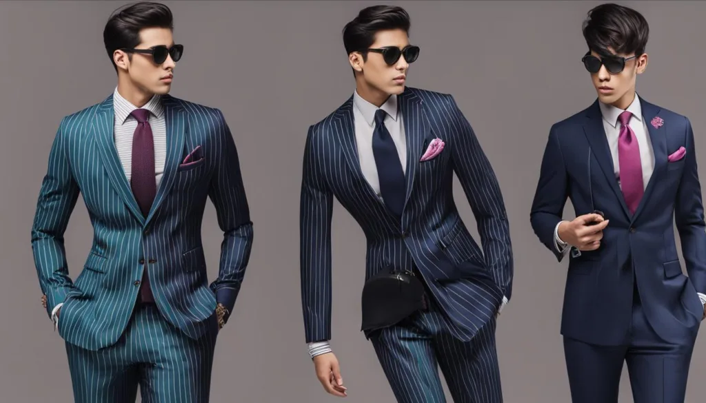 Pinstripe Suit Color Combinations